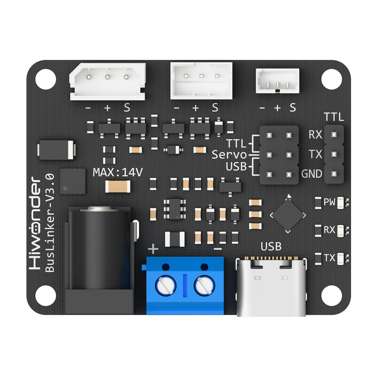Image of BusLinker V3.0 Servo Debugging Board Embedded Robotic Arm Servo Driver Module Controller