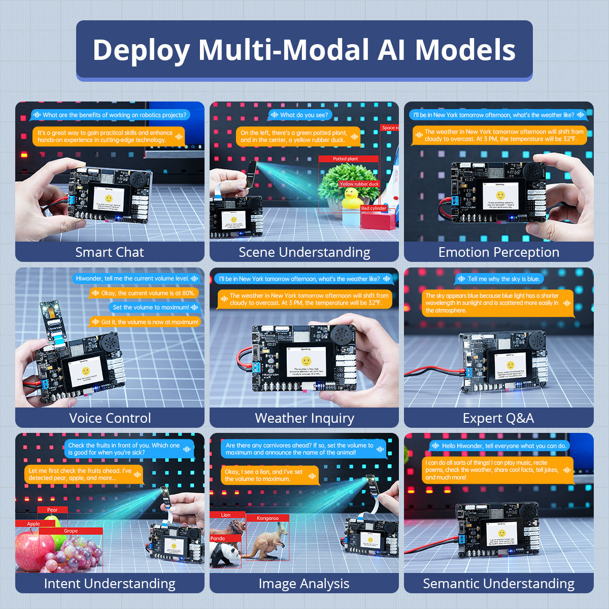 Image of ESP32-S3 Development Board AI Vision Smart Chat LLMs Robot Programming Kit