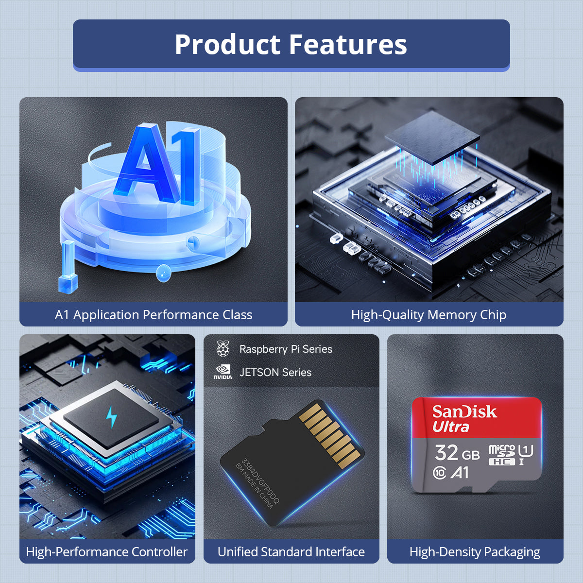Image of Raspberry Pi 5/4B microSD TF Card 32GB 64GB Jetson Nano