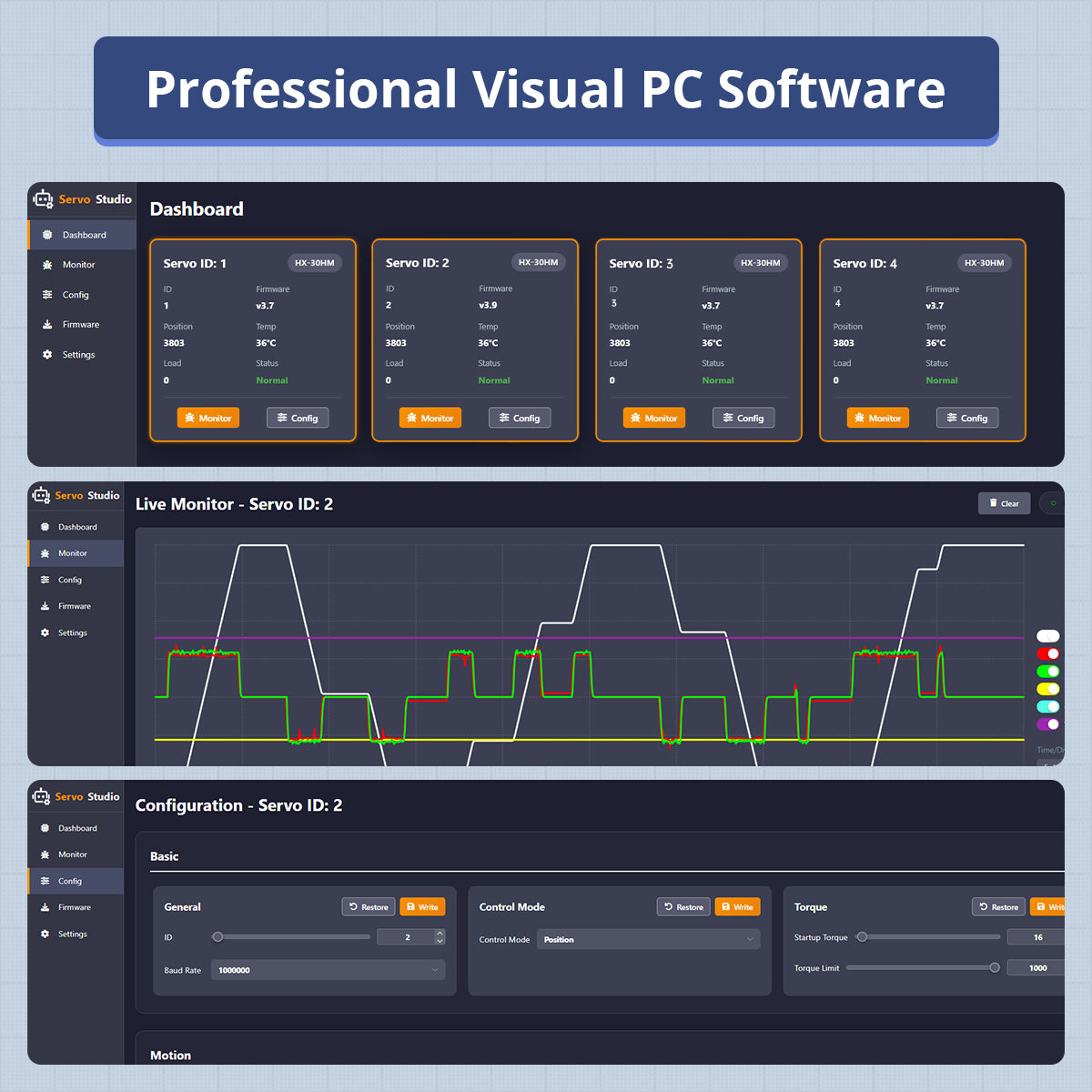 Image of BusLinker V3.0 Servo Debugging Board Professional Visual PC Software