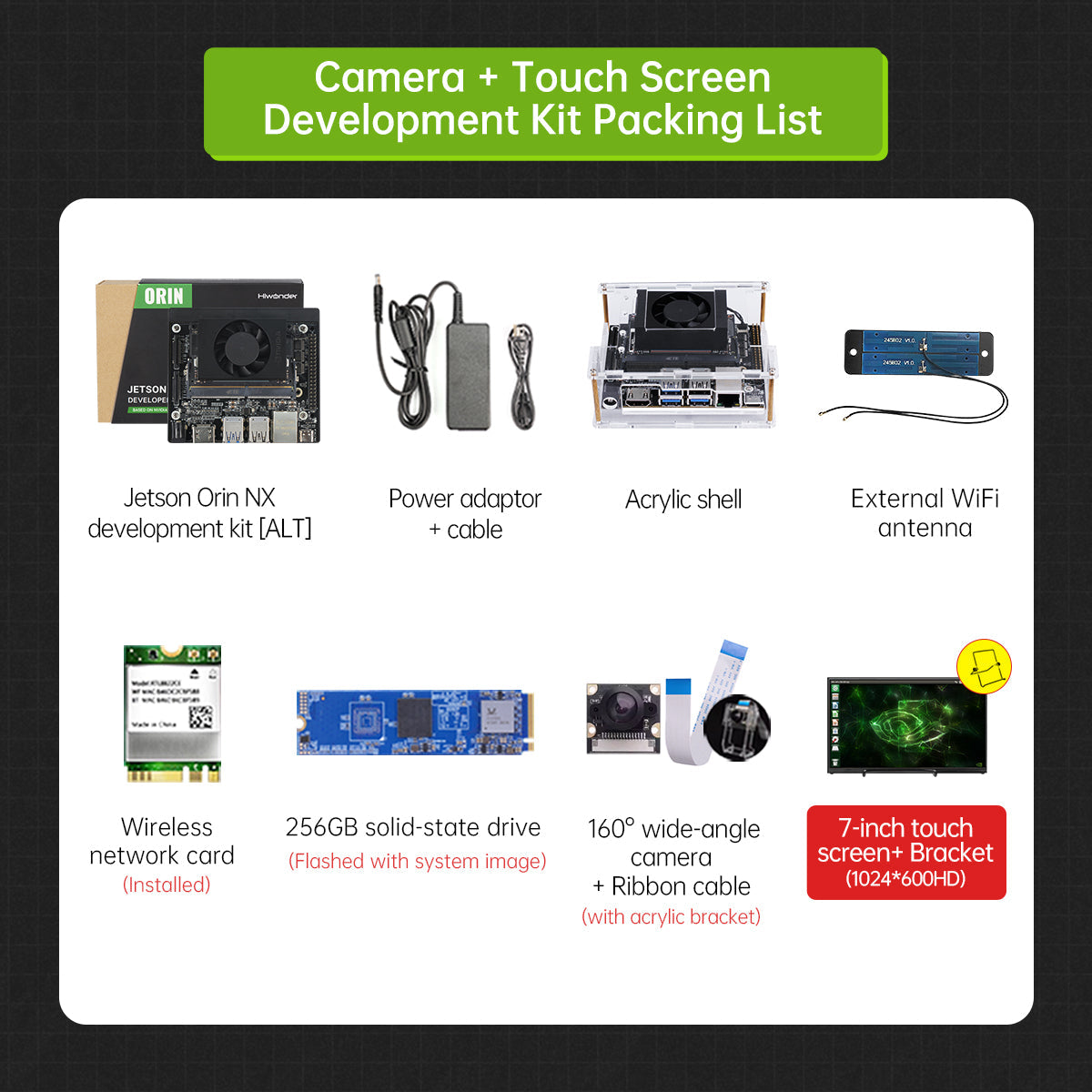 Image of Jetson Orin NX Kit — Camera + Touch Screen Kit
