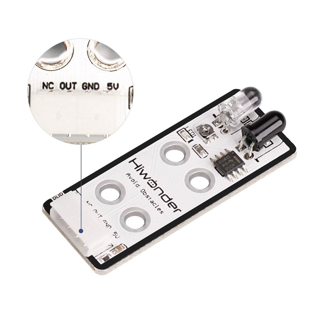 Image of Infrared Obstacle Avoidance Sensor Robot Sensor Compatible with Arduino Raspberry Pi Jetson Nano micro:bit