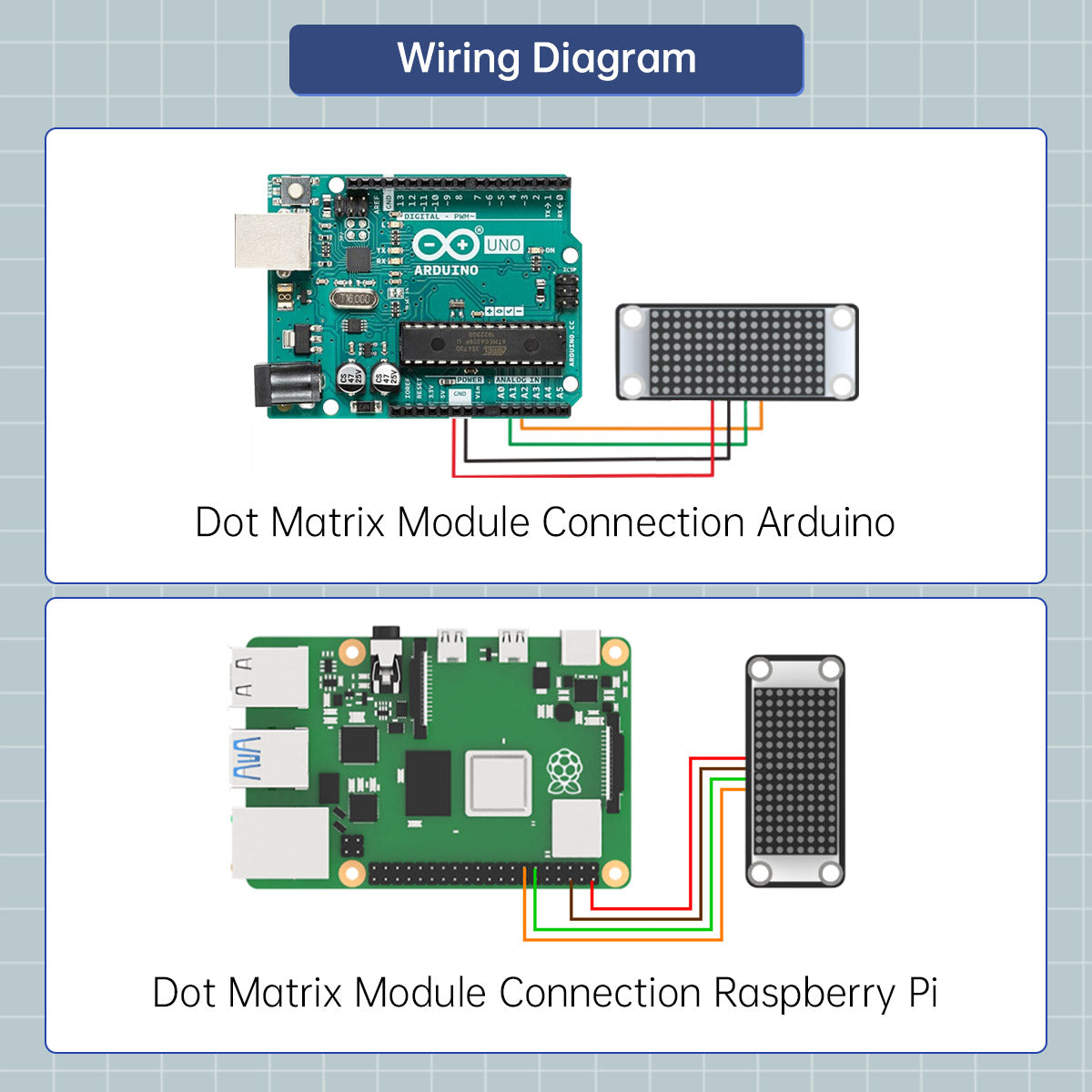 Image of Dot Matrix Module Robot Car LED Light Module DIY MCU Control