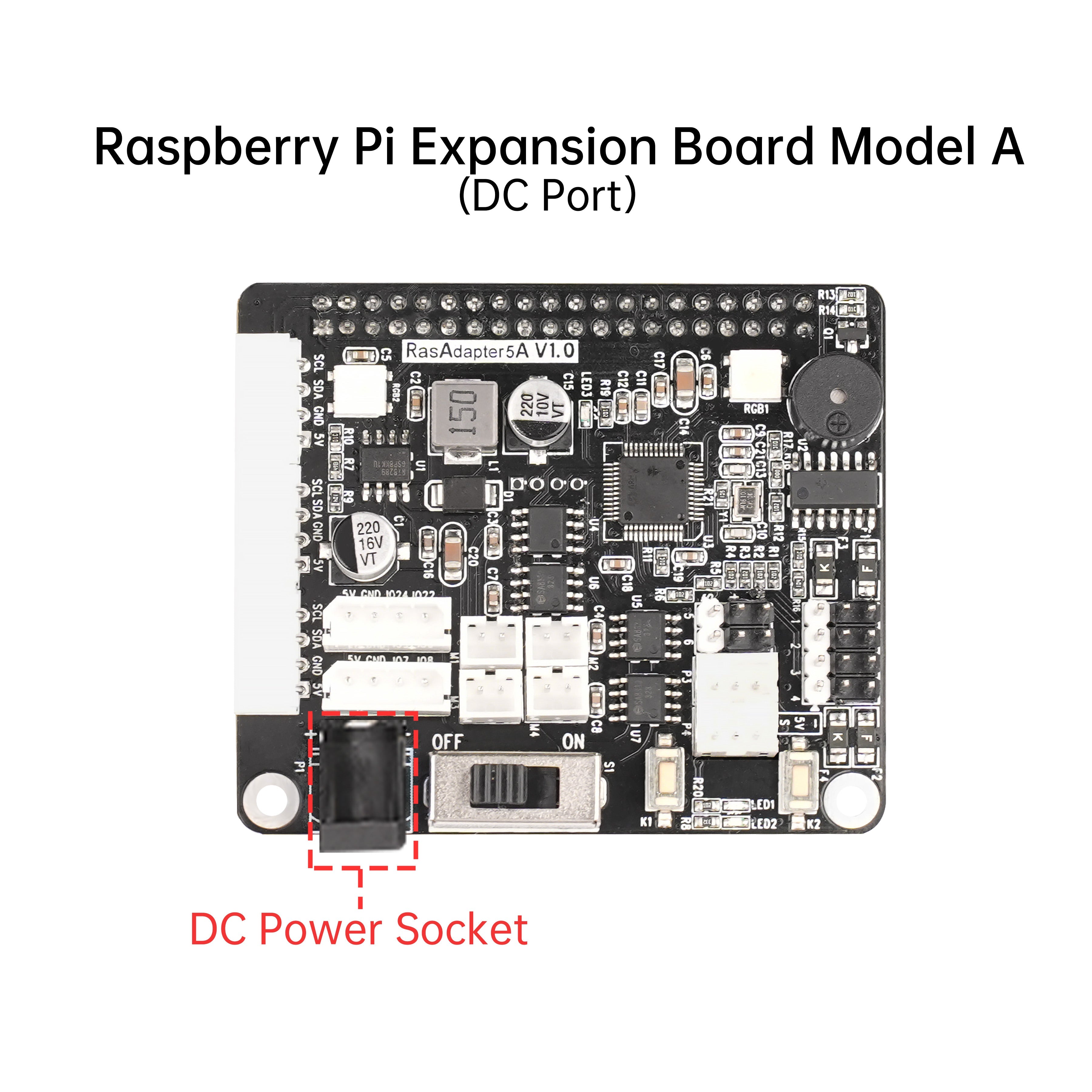 Image of Raspberry Pi 5 Expansion Board Servo Motor Driver ROS Robot Arm Smart Car Controller
