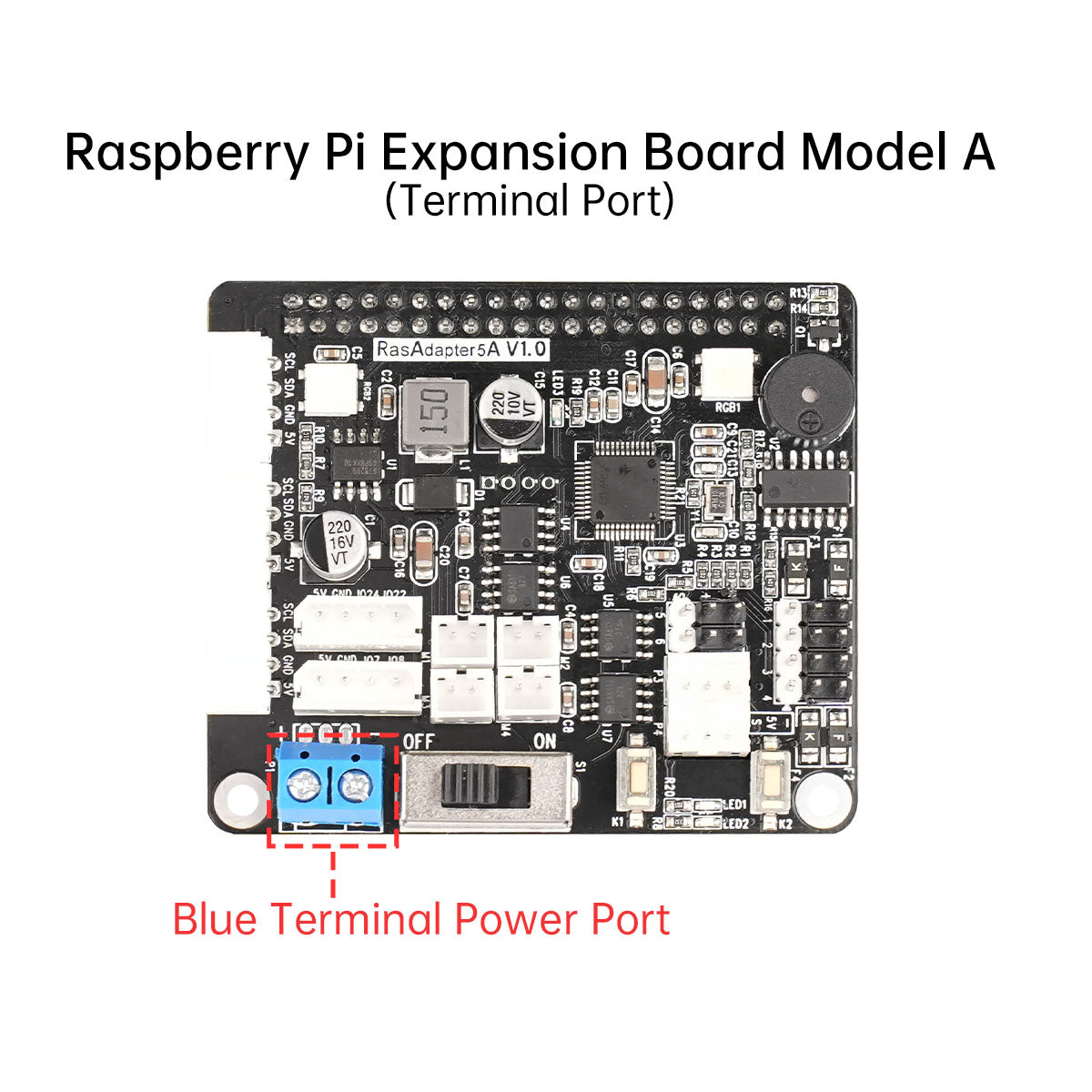 Image of Raspberry Pi 5 Expansion Board Servo Motor Driver ROS Robot Arm Smart Car Controller