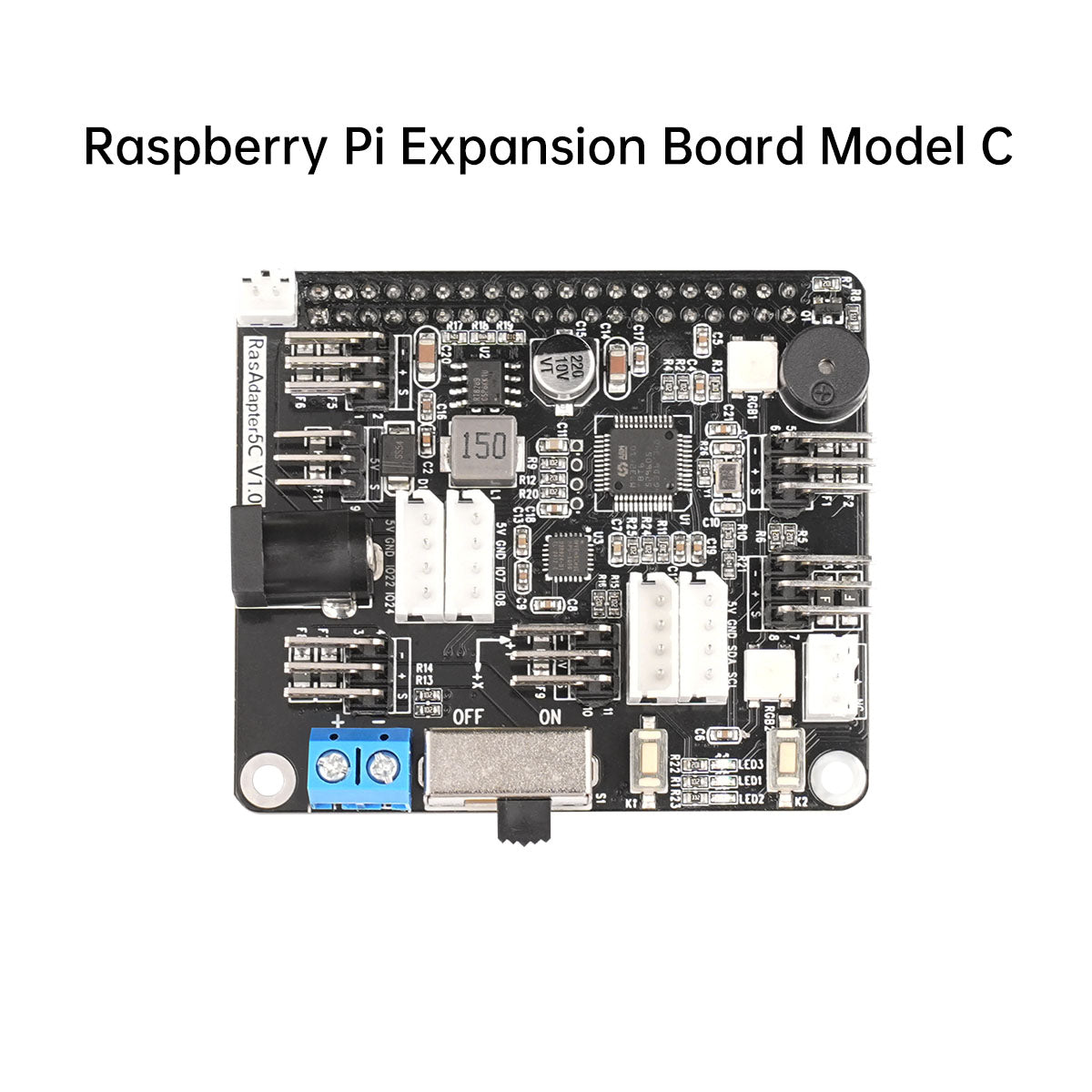 Image of Raspberry Pi 5 Expansion Board Servo Motor Driver ROS Robot Arm Smart Car Controller