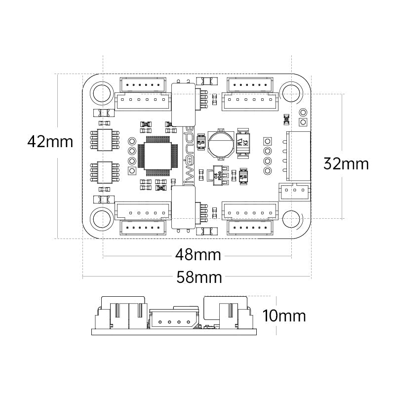 Image of 4-Channel Encoder Motor Driver Onboard Voltage Regulation for Intelligent Car