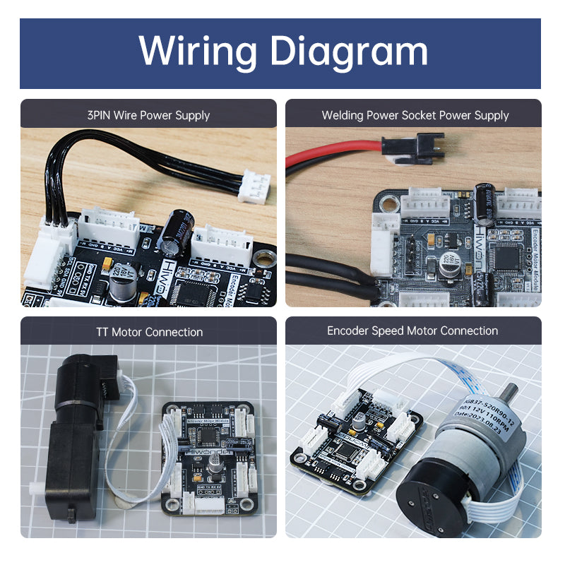 Image of 4-Channel Encoder Motor Driver Onboard Voltage Regulation for Intelligent Car