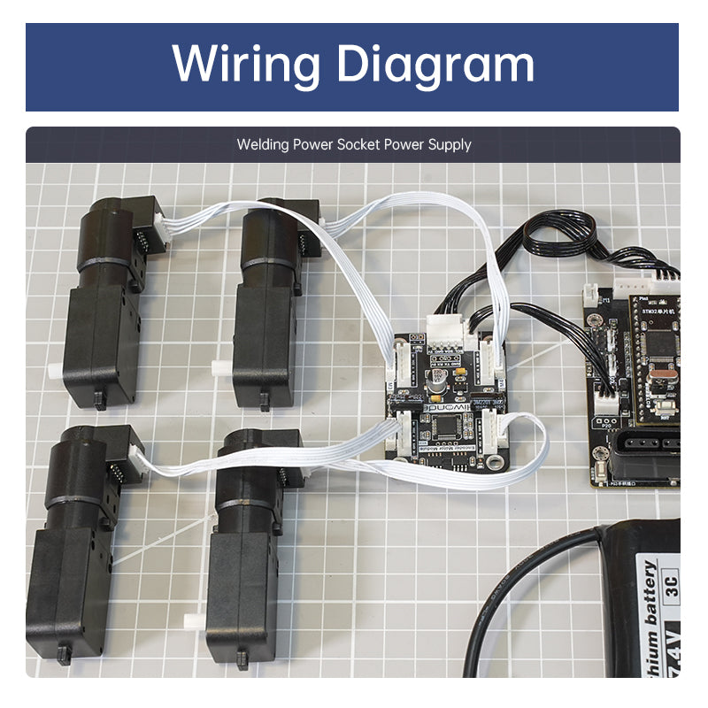 Image of 4-Channel Encoder Motor Driver Onboard Voltage Regulation for Intelligent Car