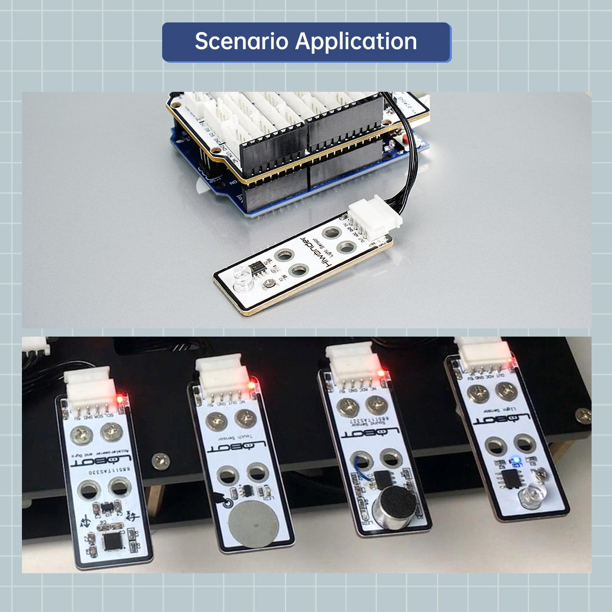 Image of Light Sensor Robot Sensor Compatible with Arduino Raspberry Pi Jetson Nano micro:bit