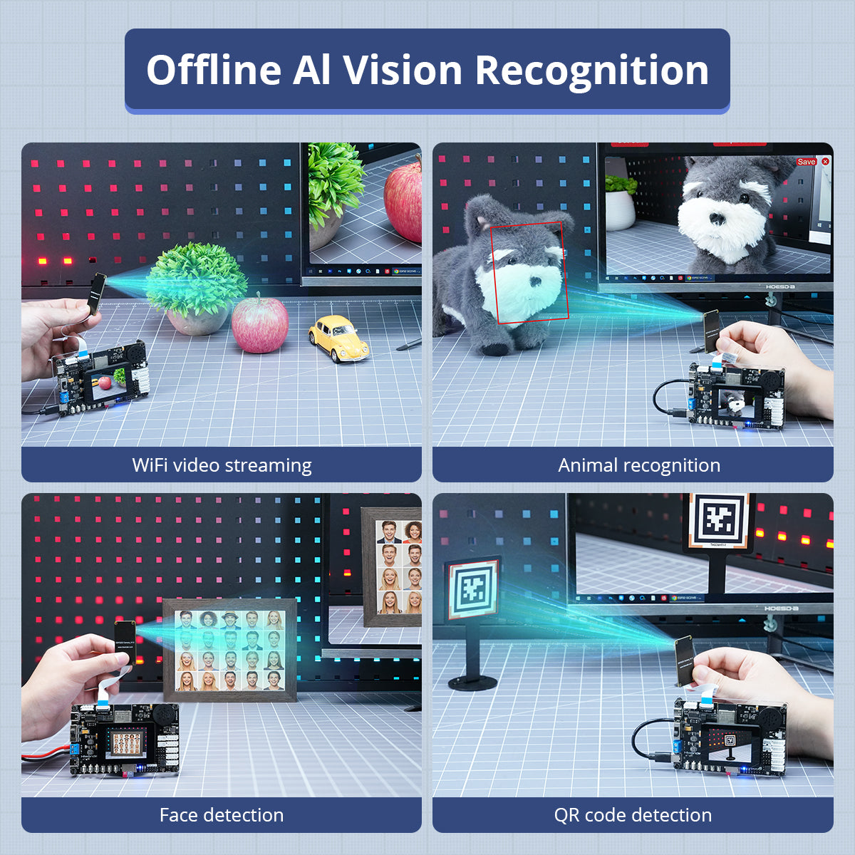 Image of ESP32-S3 Development Board AI Vision Smart Chat LLMs Robot Programming Kit