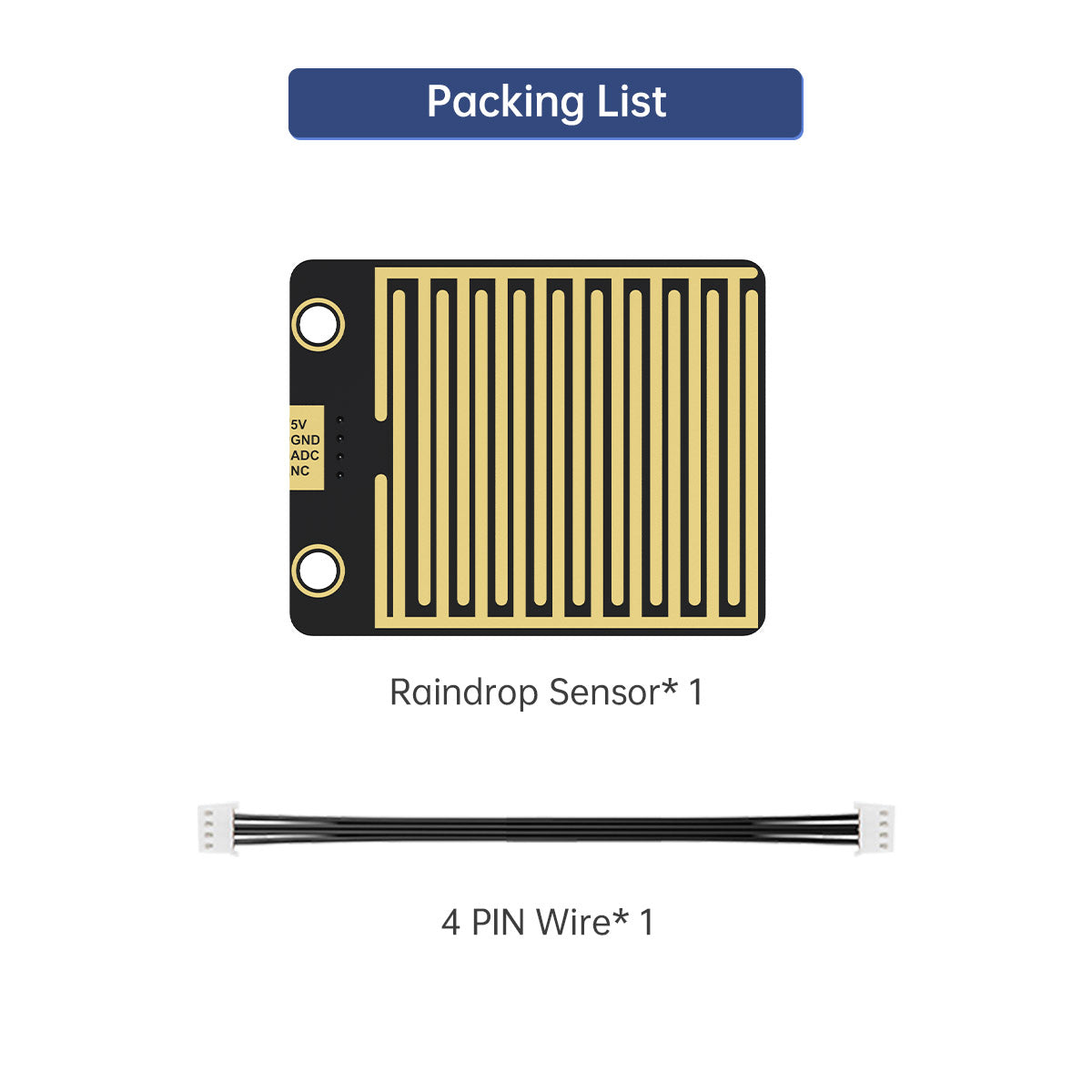 Image of Raindrop Sensor for Automatic Watering System Compatible with Arduino Raspberry Pi Jetson Nano micro:bit