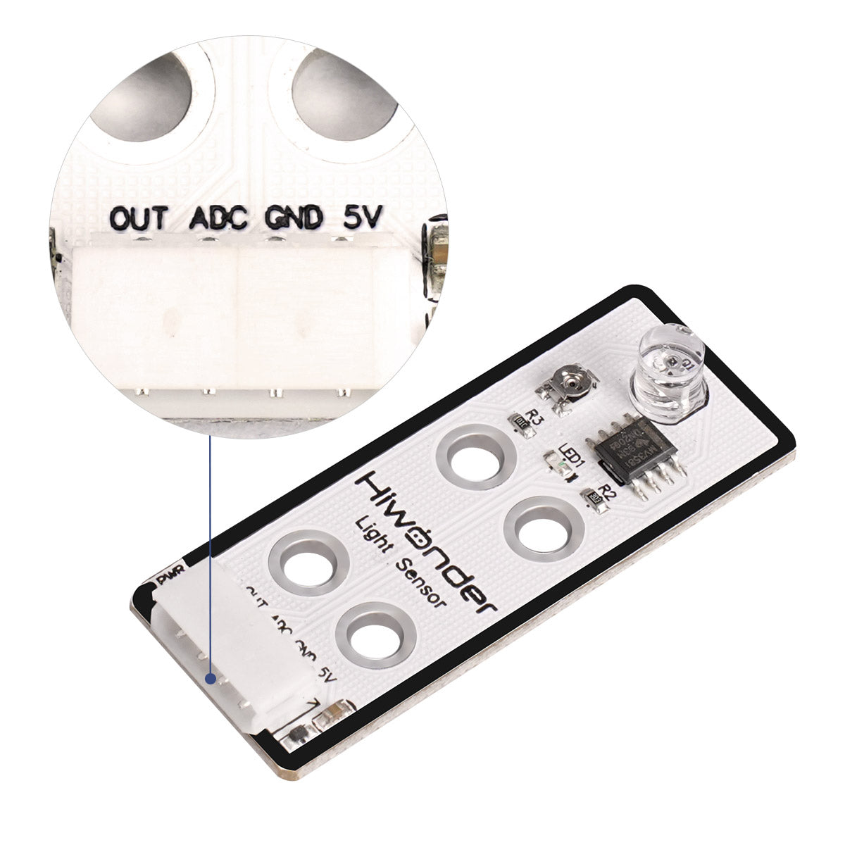 Image of Light Sensor Robot Sensor Compatible with Arduino Raspberry Pi Jetson Nano micro:bit