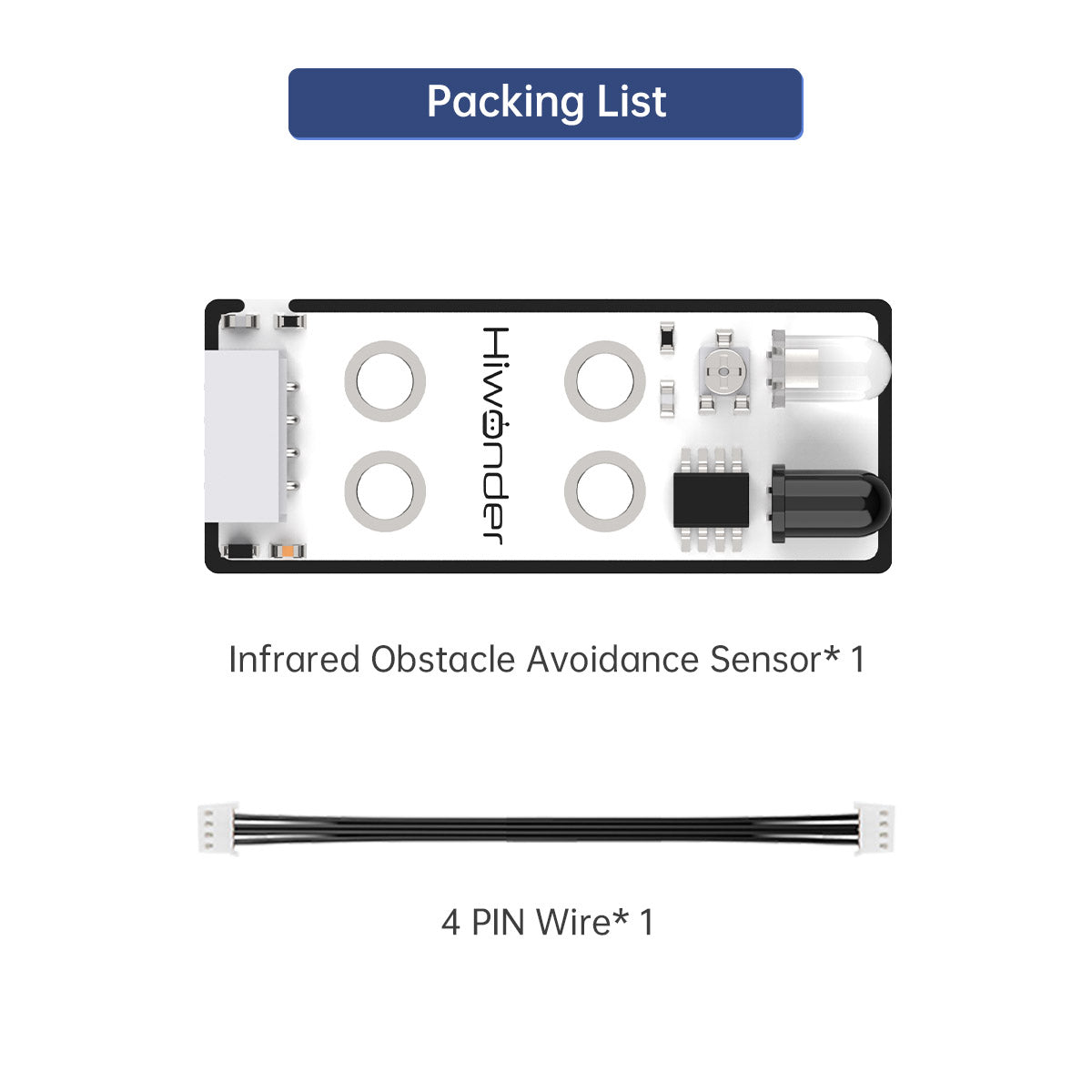 Image of Infrared Obstacle Avoidance Sensor Robot Sensor Compatible with Arduino Raspberry Pi Jetson Nano micro:bit