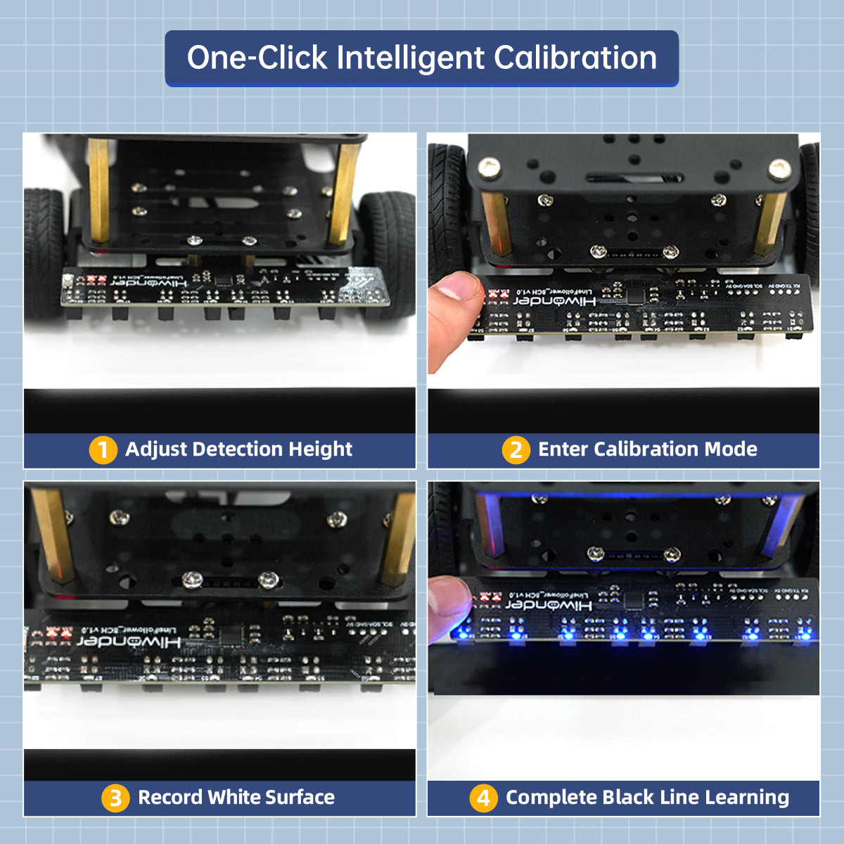 Image of 8-Channel IR Line Follower Sensor Module IR Line Tracking Robot Cars