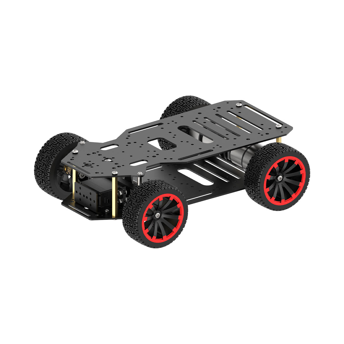 Image of Ackerman Intelligent Car Metal Chassis Dual Encoder Motor ROS