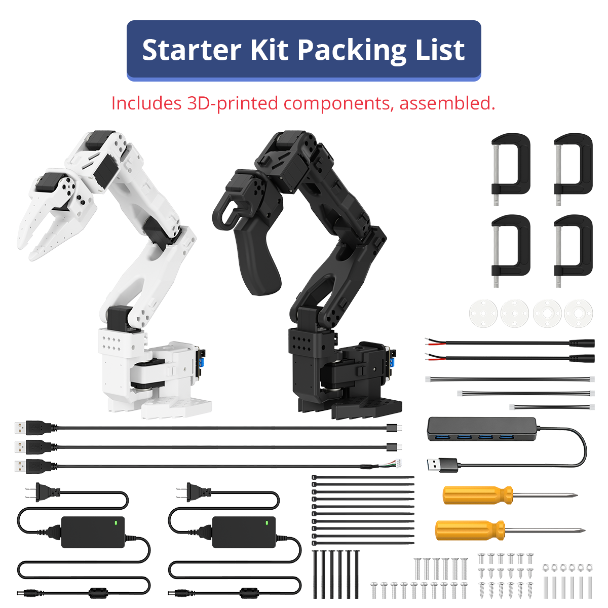 Image of LeRobot SO-ARM101 Open-Source VLA 6-Axis Robotic Arm AI Vision Embodied Intelligence
