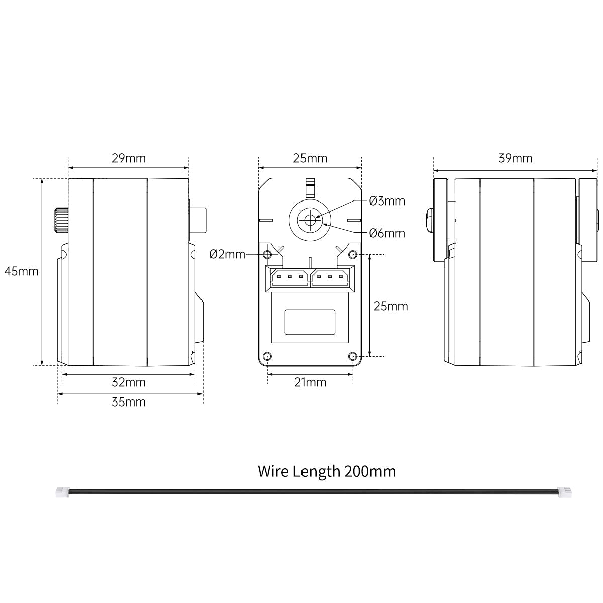 Image of Hiwonder HX-30HM Magnetic Encoder Serial Bus Servo Double Shaft 30KG 360°