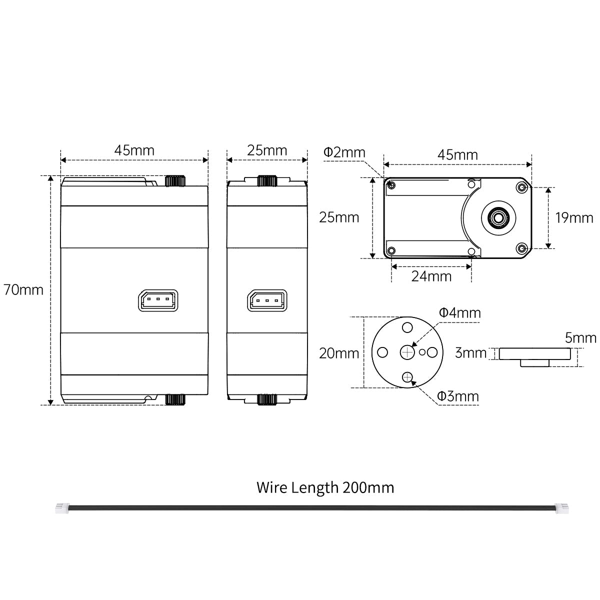 Image of Hiwonder HX-65HM Intelligent Serial Bus Servo Full Metal Gear 65KG 360°