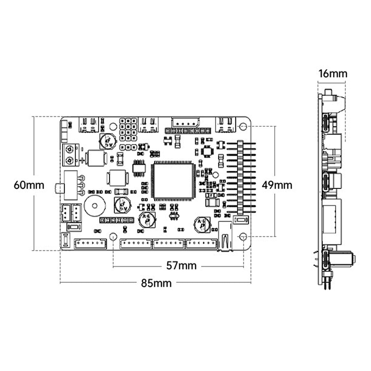 Image of ROS Robot Control Board STM32F407VET6 4-Channel Encoder Motor PWM Bus Servo