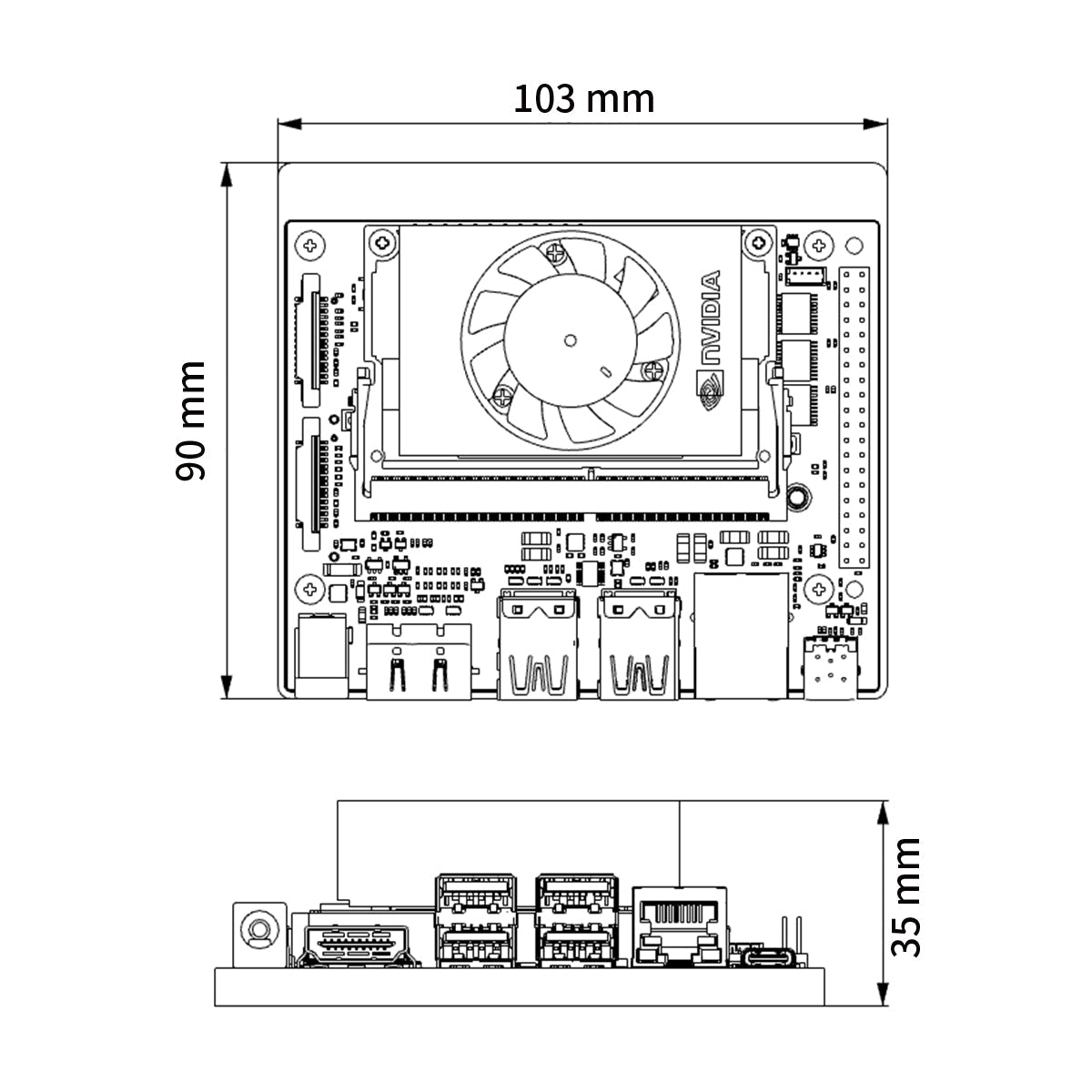 Image of Hiwonder Jetson Orin NX Development Kit 8GB/16GB SOM Module