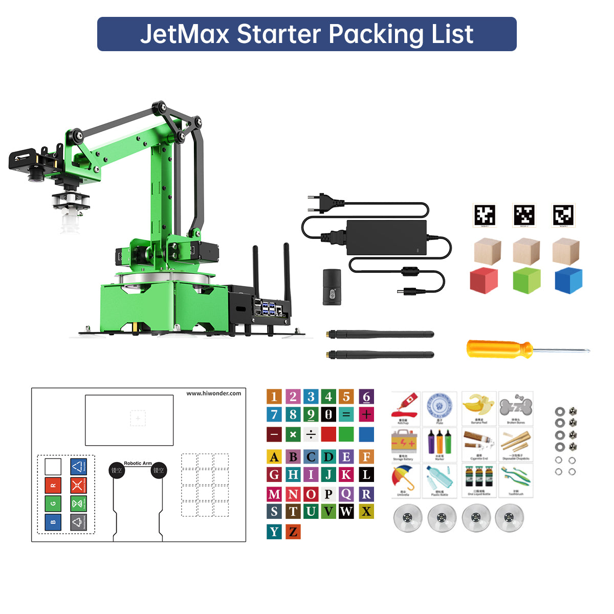 Image of JetMax JETSON NANO Robot Arm ROS Vision Recognition