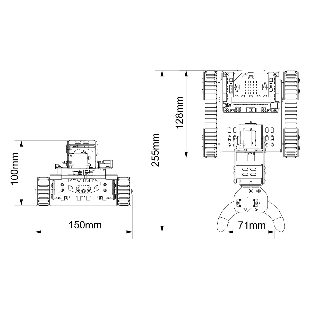 Image of Qtruck Programmable Educational Robot micro:bit Series