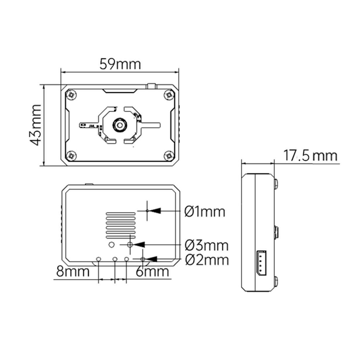 Image of ESP32-S3 AI Vision Module WiFi Video Transmission Face Color Recognition Dual-Mode