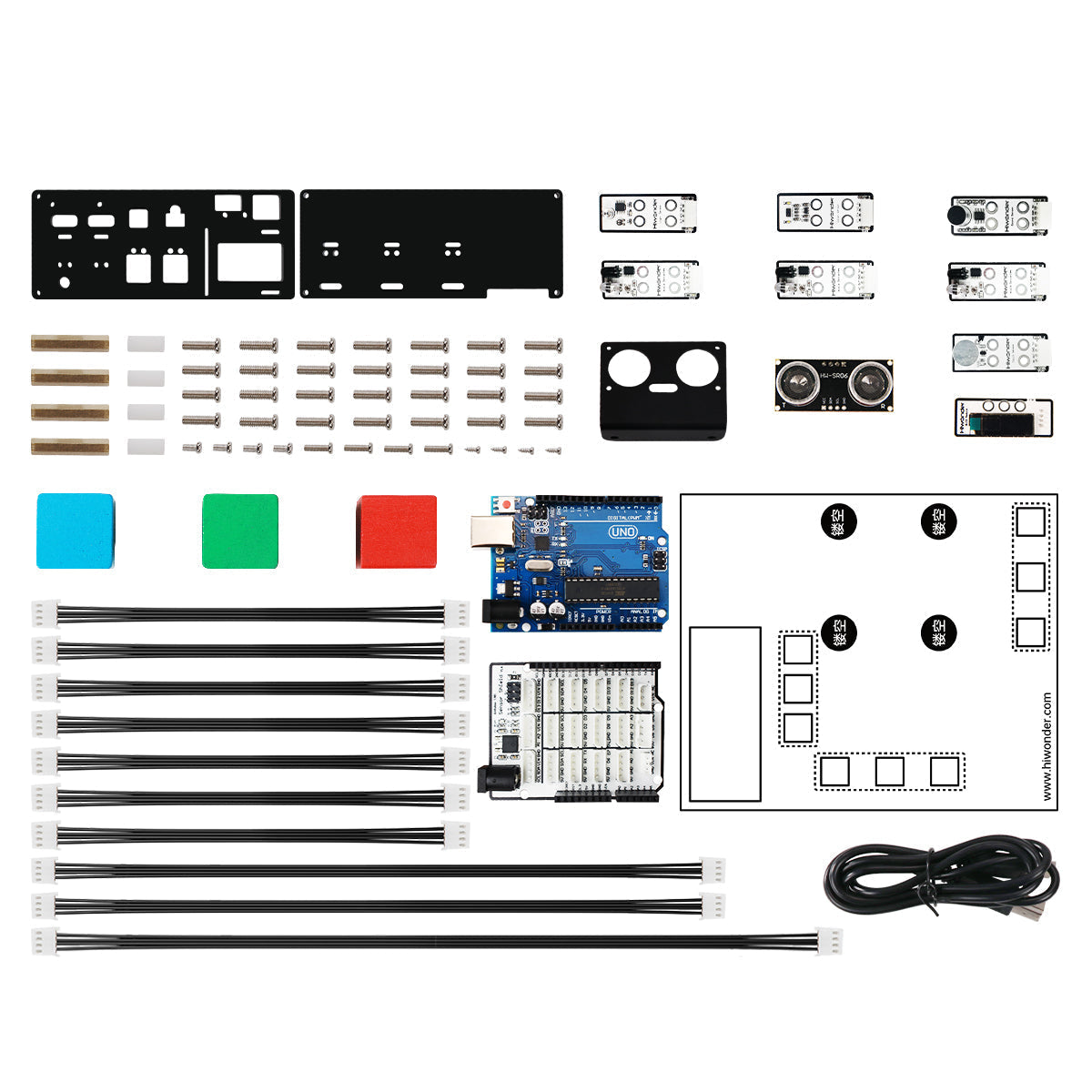 Image of xArm UNO Robotic Arm with Arduino Sensor Kit