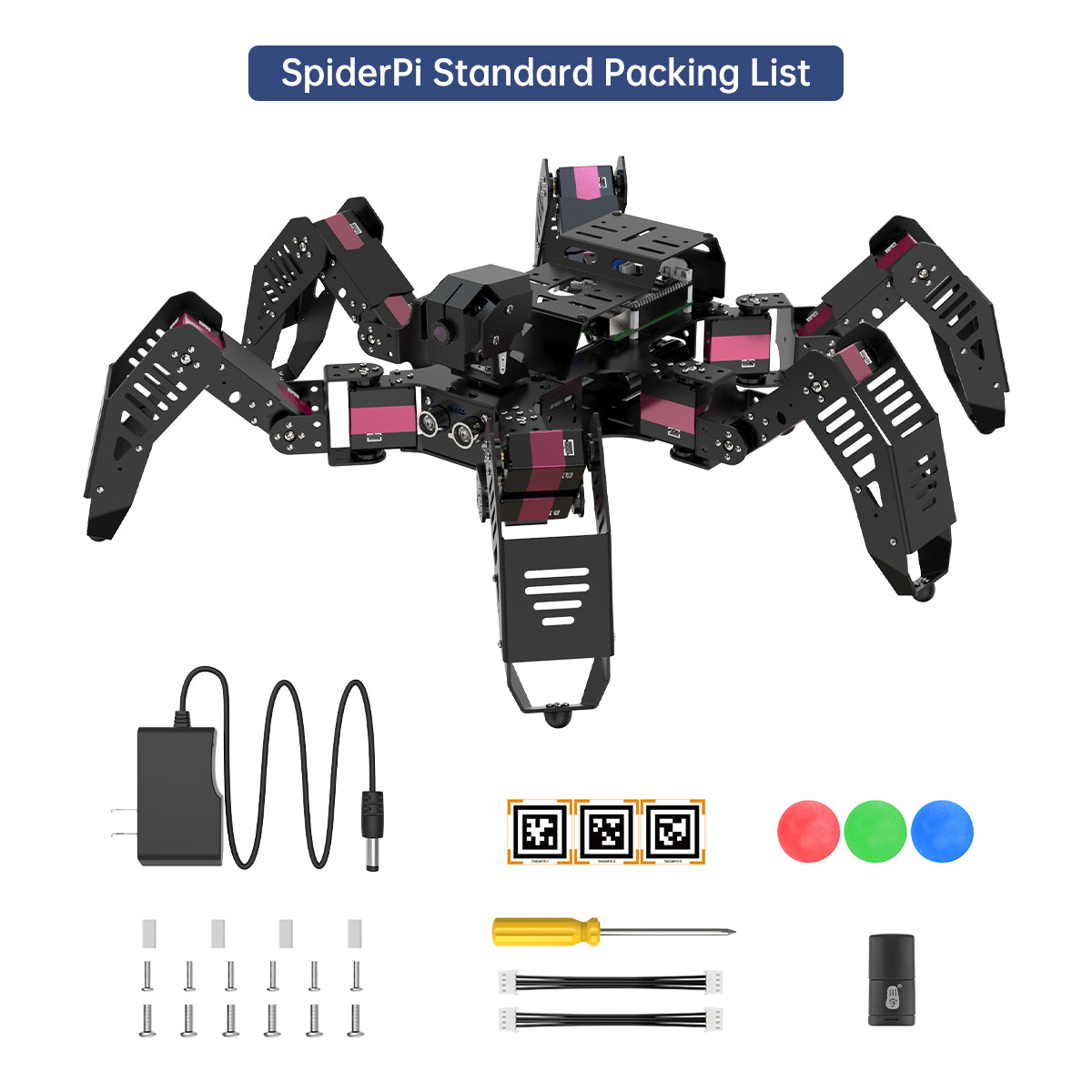 Image of SpiderPi AI Intelligent Visual Hexapod Robot Raspberry Pi 5