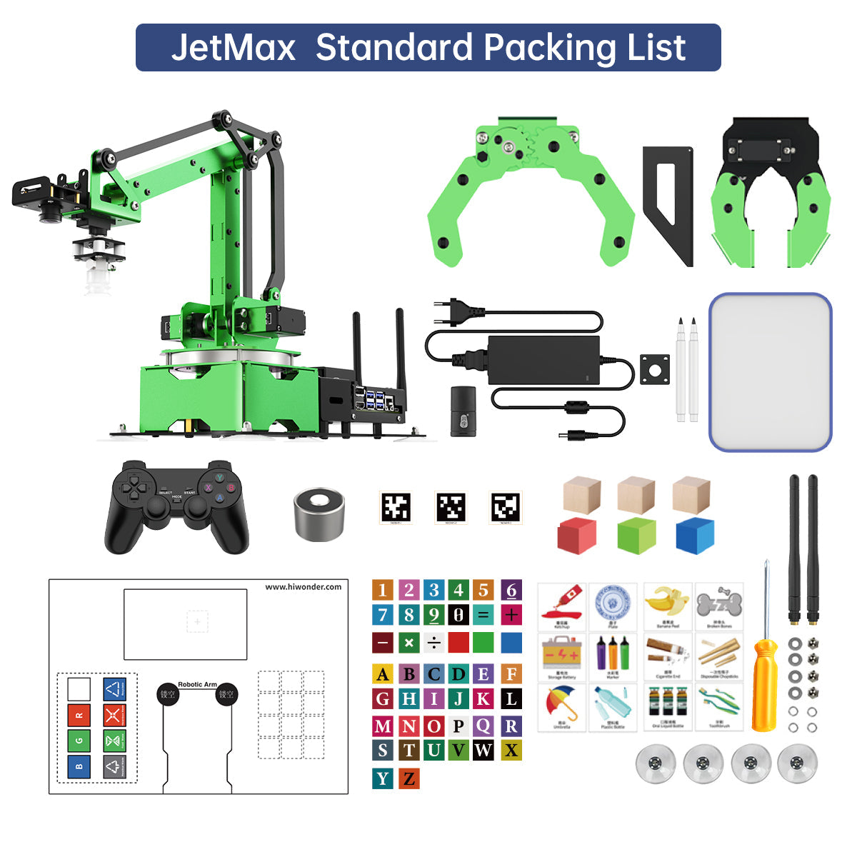 Image of JetMax JETSON NANO Robot Arm ROS Vision Recognition
