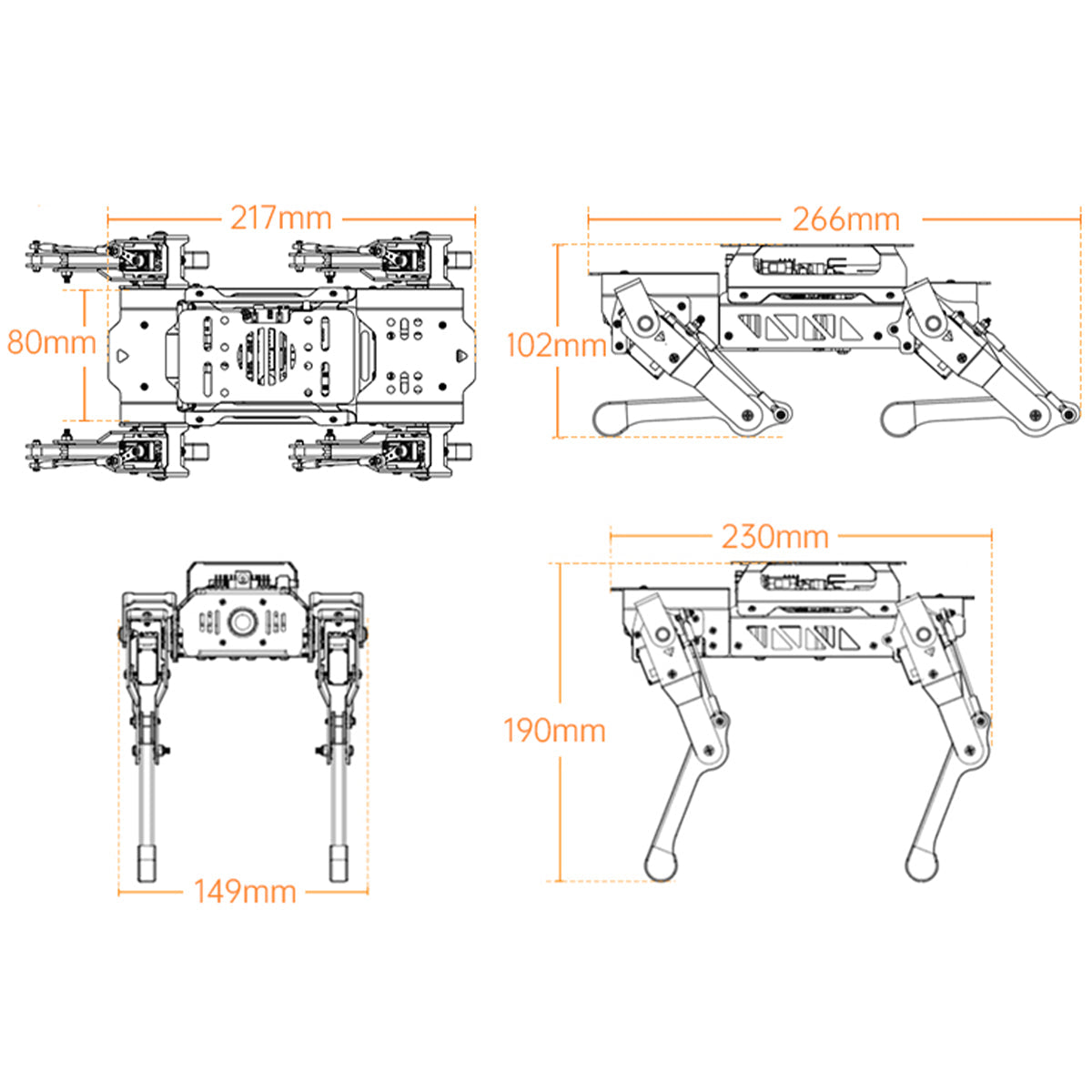 Image of PuppyPi ROS Quadruped Robot Raspberry Pi ChatGPT Vision Voice LiDAR