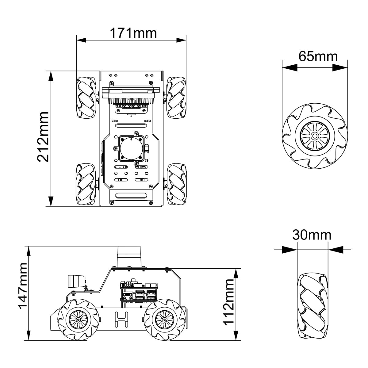 Image of MentorPi M1 Raspberry Pi 5 Robot Car Mecanum Chassis 2DOF Monocular Camera ROS2 SLAM