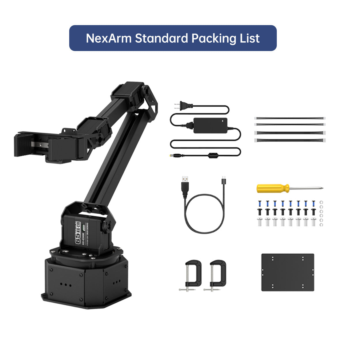 Image of NexArm Open-Source VLA Embodied AI Robotic Arm ESP32 AT32 Dual-Chip AI Vision K230