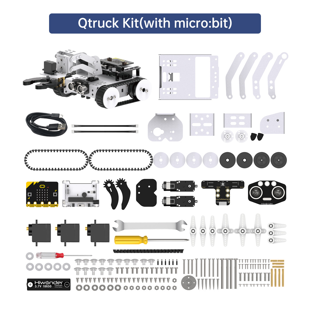 Image of Qtruck Programmable Educational Robot micro:bit Series