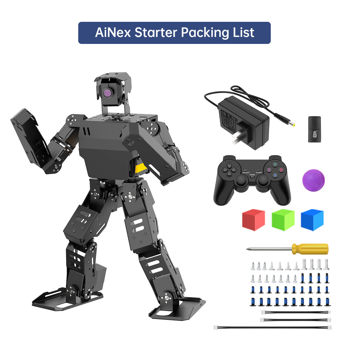 Image of AiNex Biped Humanoid Robot – Raspberry Pi Vision AI, ROS