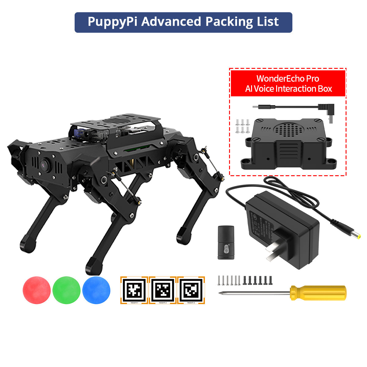 Image of PuppyPi ROS Quadruped Robot Raspberry Pi ChatGPT Vision Voice LiDAR