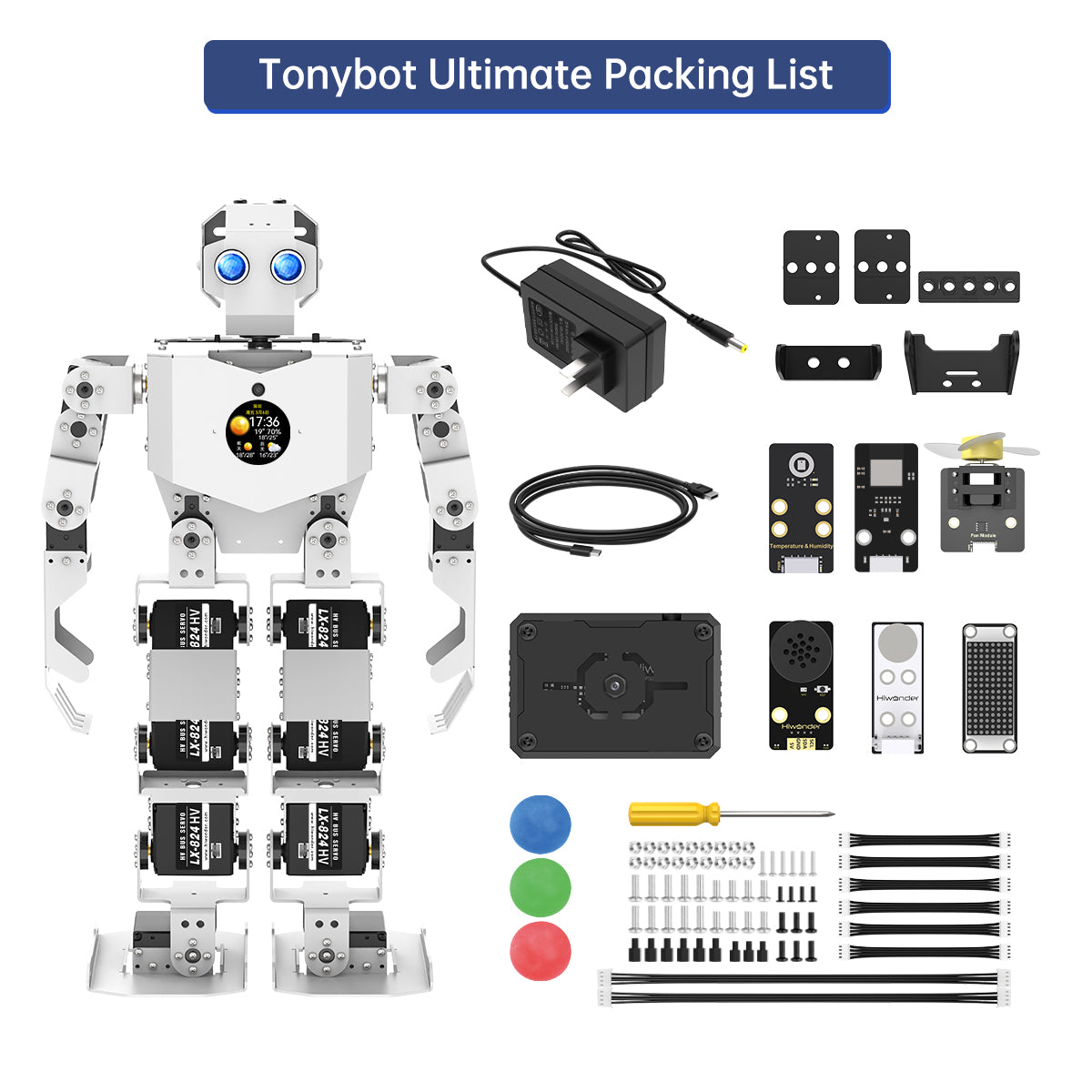 Image of Tonybot Humanoid Robot – Multimodal AI, Arduino, Scratch & Python