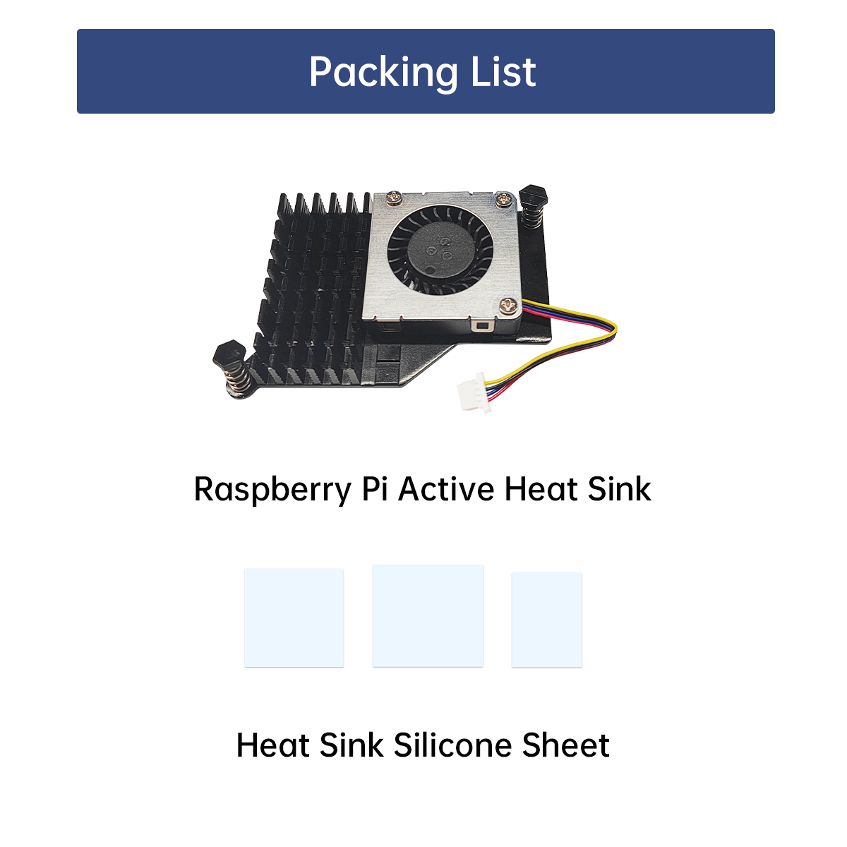 Image of Raspberry Pi 5 Active Heat Sink PWM Variable Speed Fan Aluminium Alloy Base