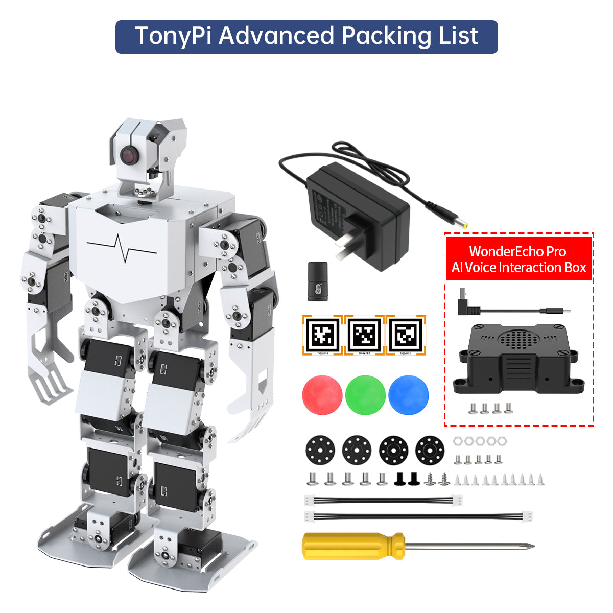 Image of TonyPi AI Humanoid Robot – Raspberry Pi 5, ChatGPT, Vision & Voice