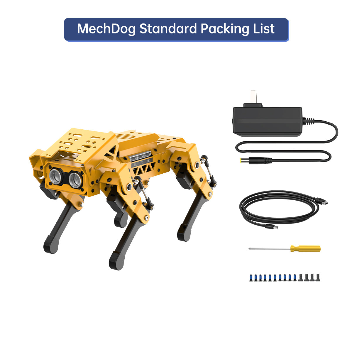 Image of MechDog Open Source AI Robot Dog AI Vision Voice Interaction Scratch Arduino Python