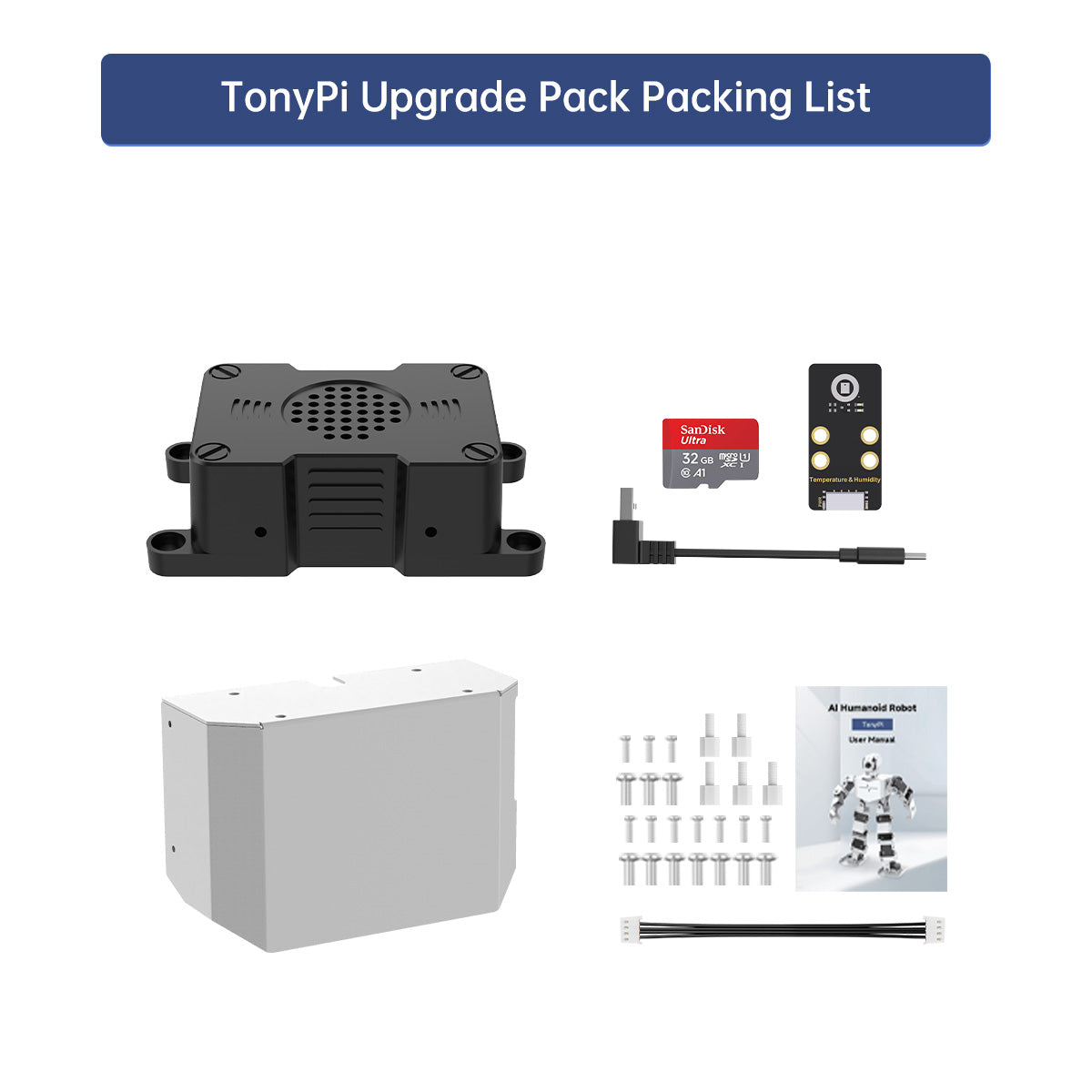 Image of AI Upgrade Pack for Raspberry Pi Robots Large AI Model Voice Interaction