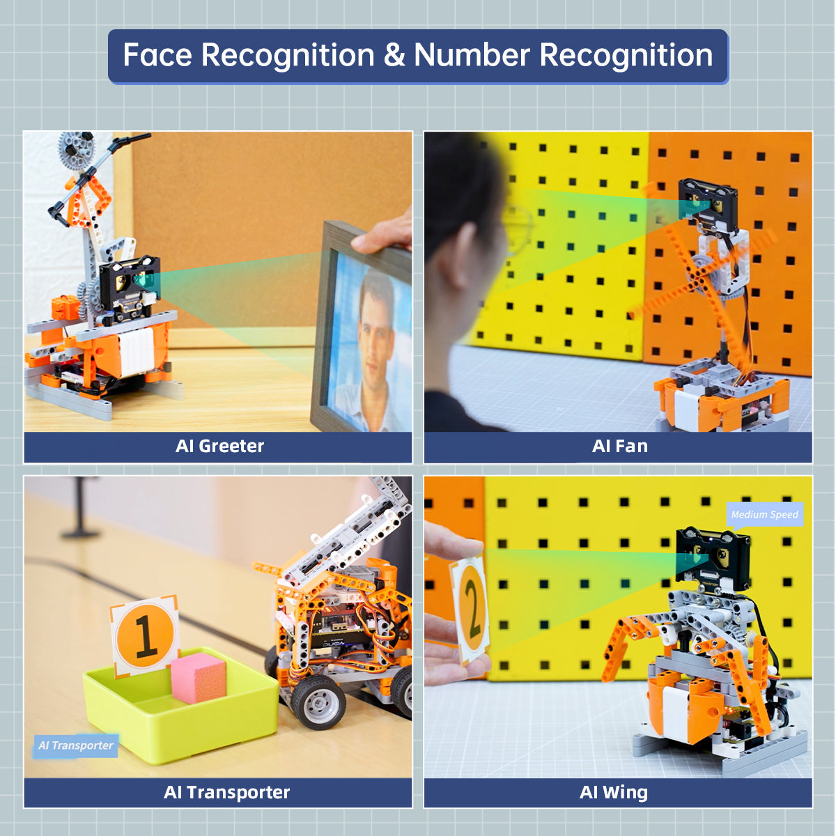 Image of DaDa:bit AI Programmable Building Block Kit micro:bit WonderCam AI Vision Module