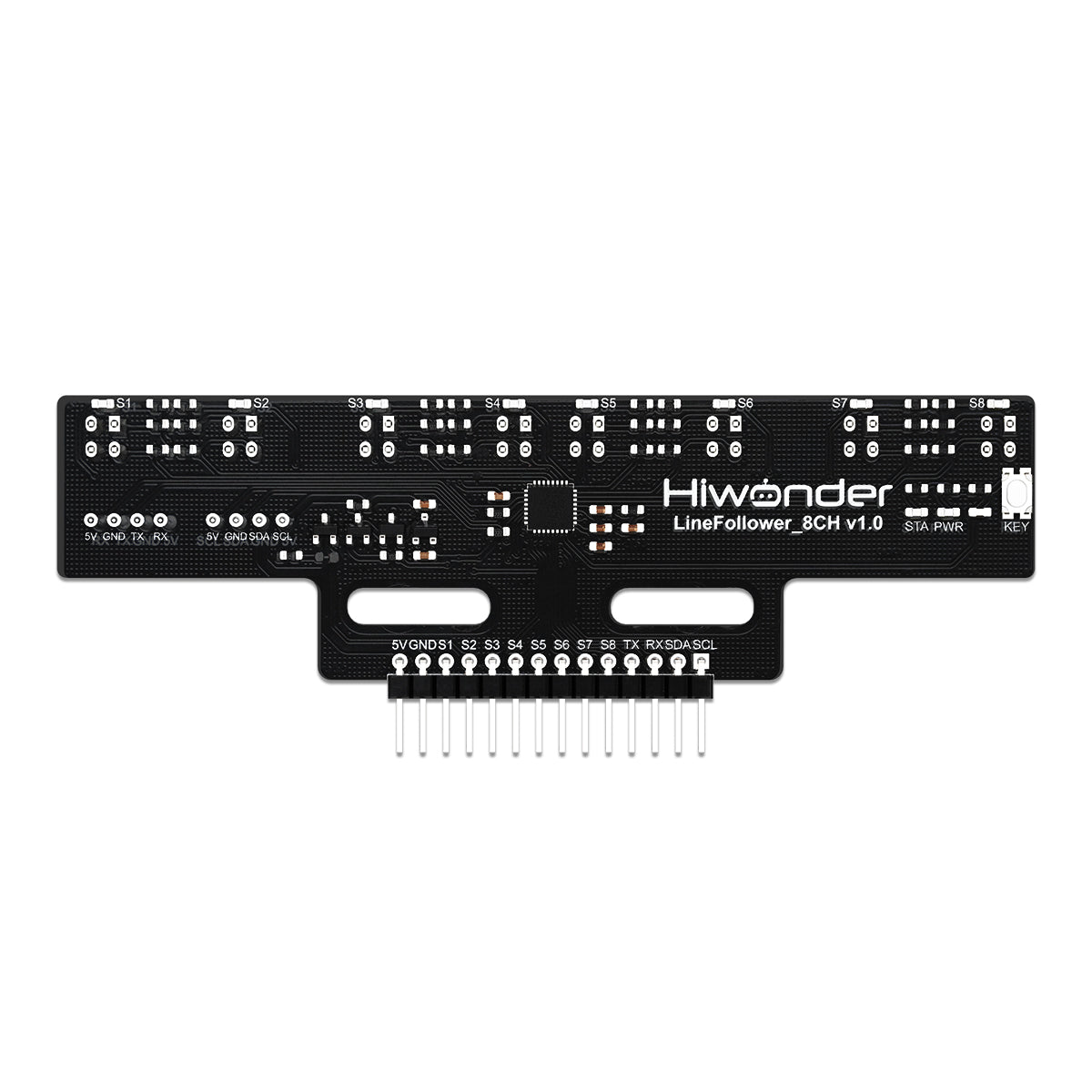 Image of 8-Channel IR Line Follower Sensor Module IR Line Tracking Robot Cars