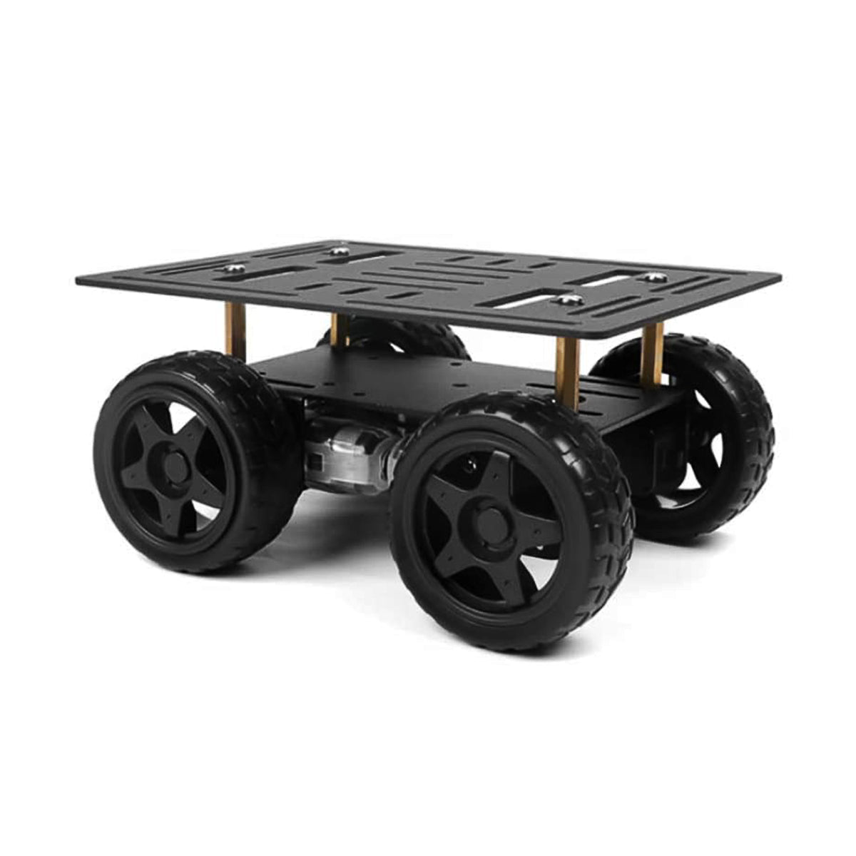 Image of 4WD Chassis Car Kit Aluminum Alloy Frame TT Motor Smart Robot