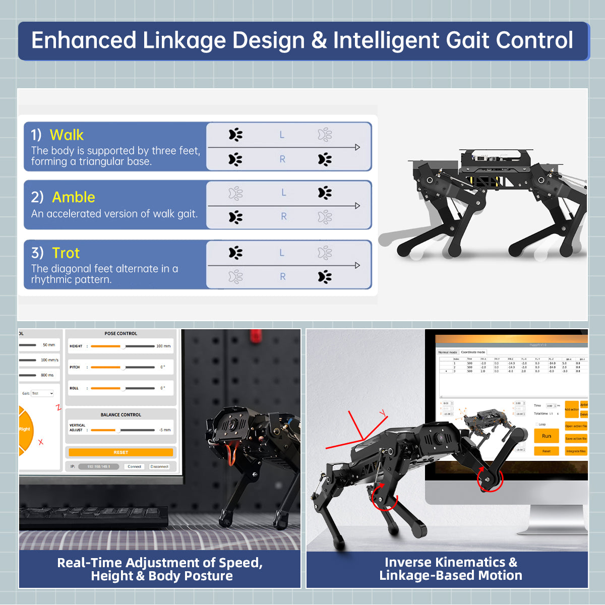 Image of PuppyPi ROS Quadruped Robot Raspberry Pi ChatGPT Vision Voice LiDAR
