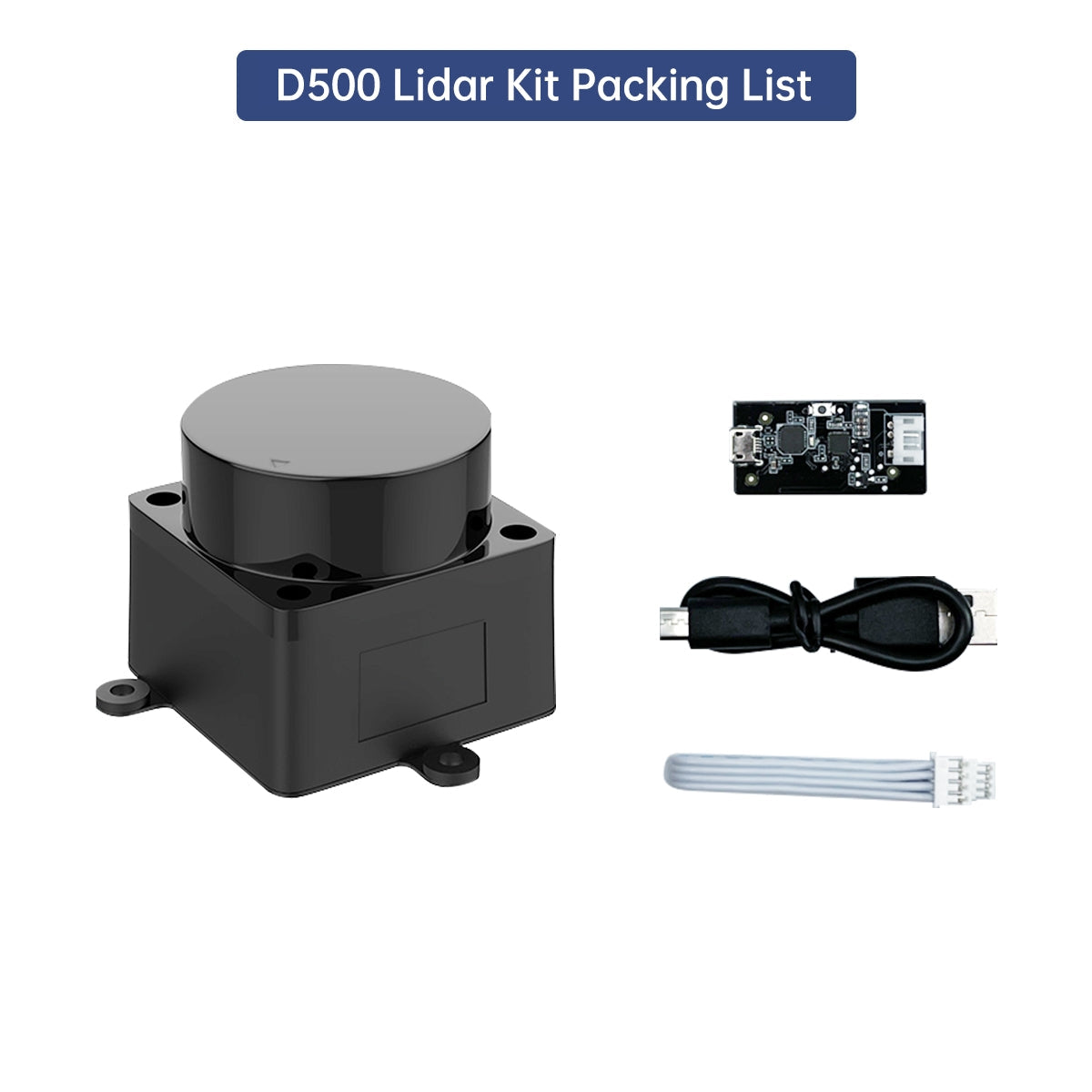 Image of STL-19P D500 Lidar Developer Kit 360 DTOF Laser Scanner ROS1 ROS2 Raspberry Pi Jetson