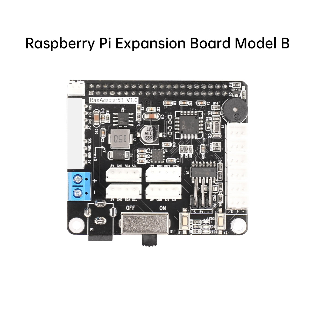 Image of Raspberry Pi 5 Expansion Board Servo Motor Driver ROS Robot Arm Smart Car Controller