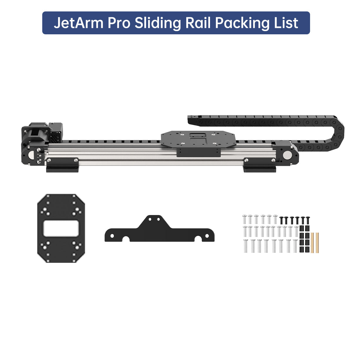 Image of JetArm Pro ROS1 ROS2 3D Vision Robot ChatGPT AI Voice Chassis Sliding Rail Conveyor