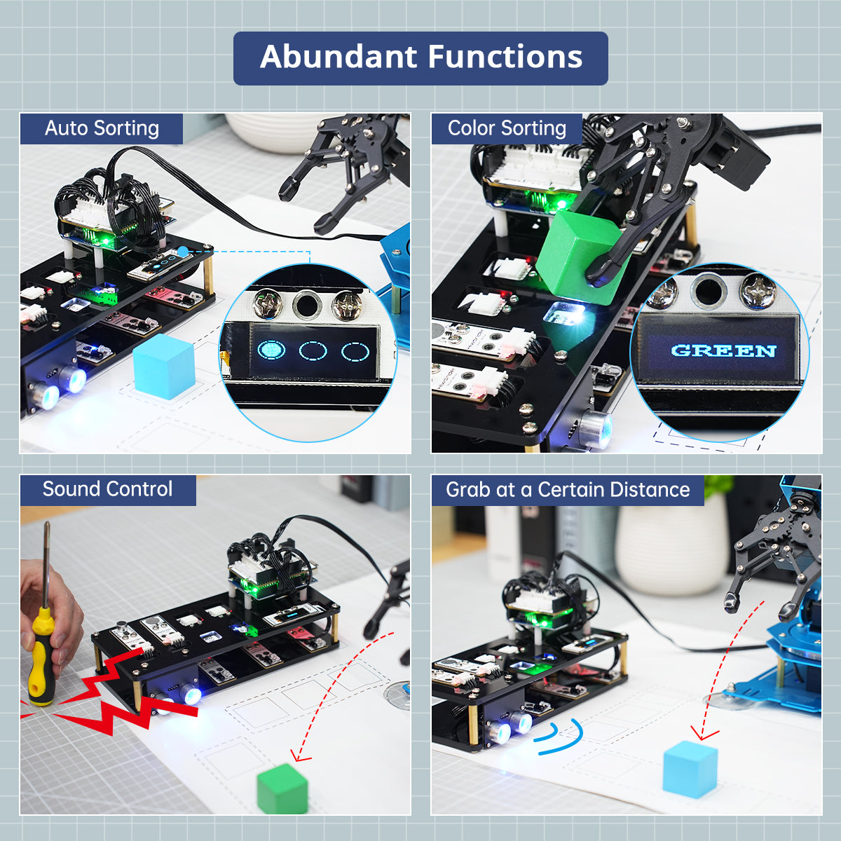 Image of xArm UNO Robotic Arm with Arduino Sensor Kit